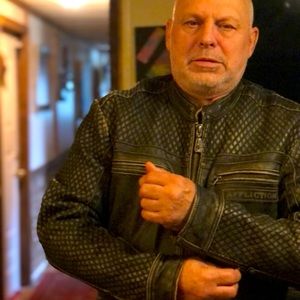 Black Affliction Leather Coat